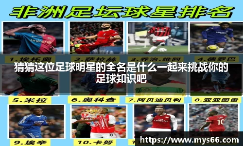 猜猜这位足球明星的全名是什么一起来挑战你的足球知识吧